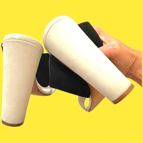 Chic suede Manolo Blahnik platform heels size41/10 mules sandals vacation beach - Picture 9 of 11